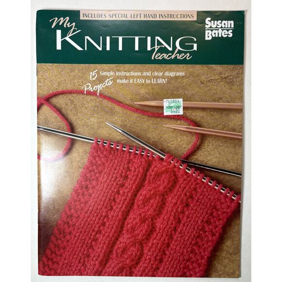 Susan Bates My Knitting Teacher Includes Left Hand Instructions 15 Projects vn - Picture 1 of 7